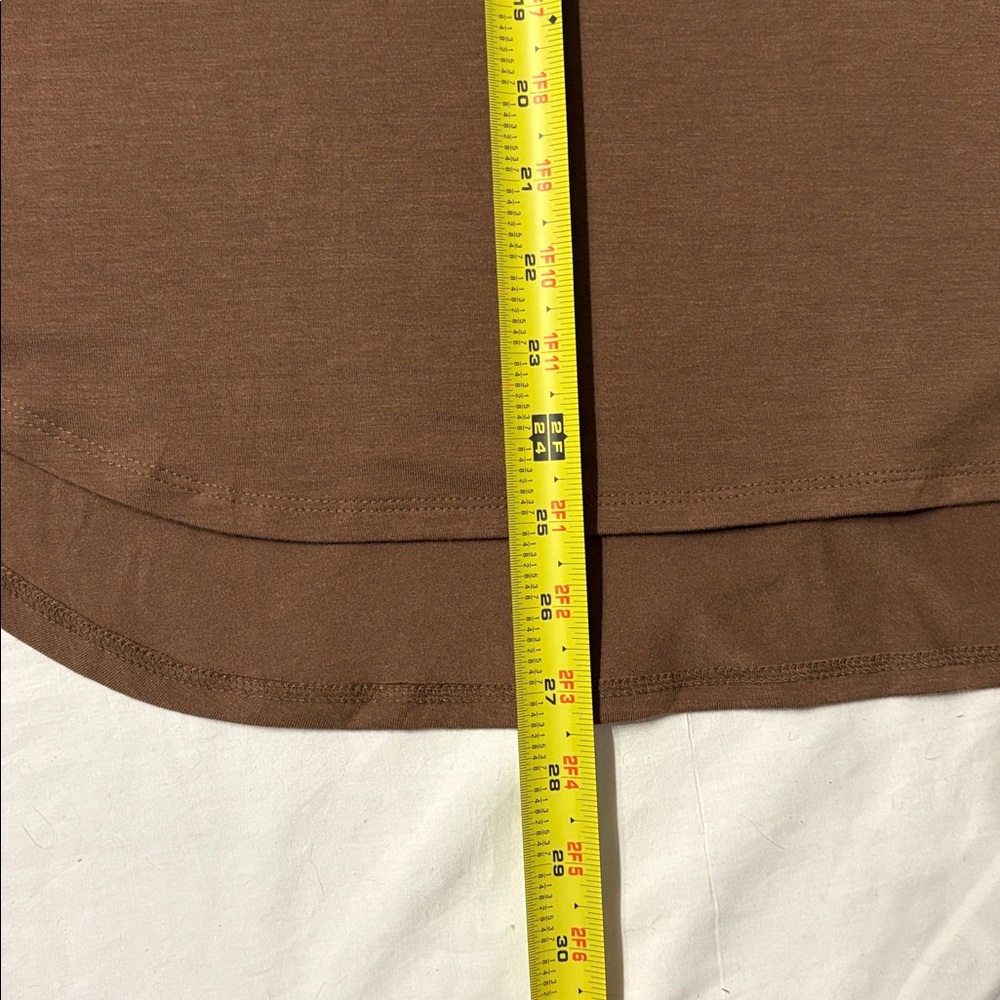 Zenana Outfitters Brown Midi Skirt SZ XL - Picture 7 of 10